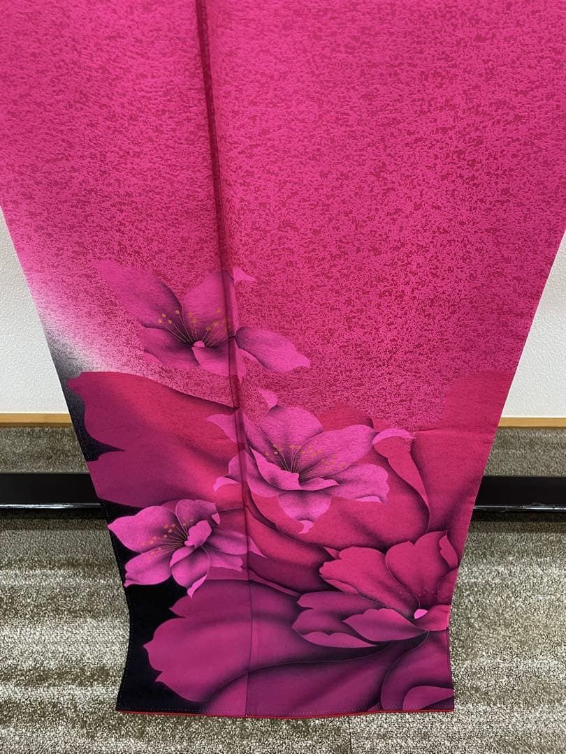 振袖 金彩 紋意匠 牡丹 大輪 身丈166cm 撥水加工済 HKT204 - メルカリ