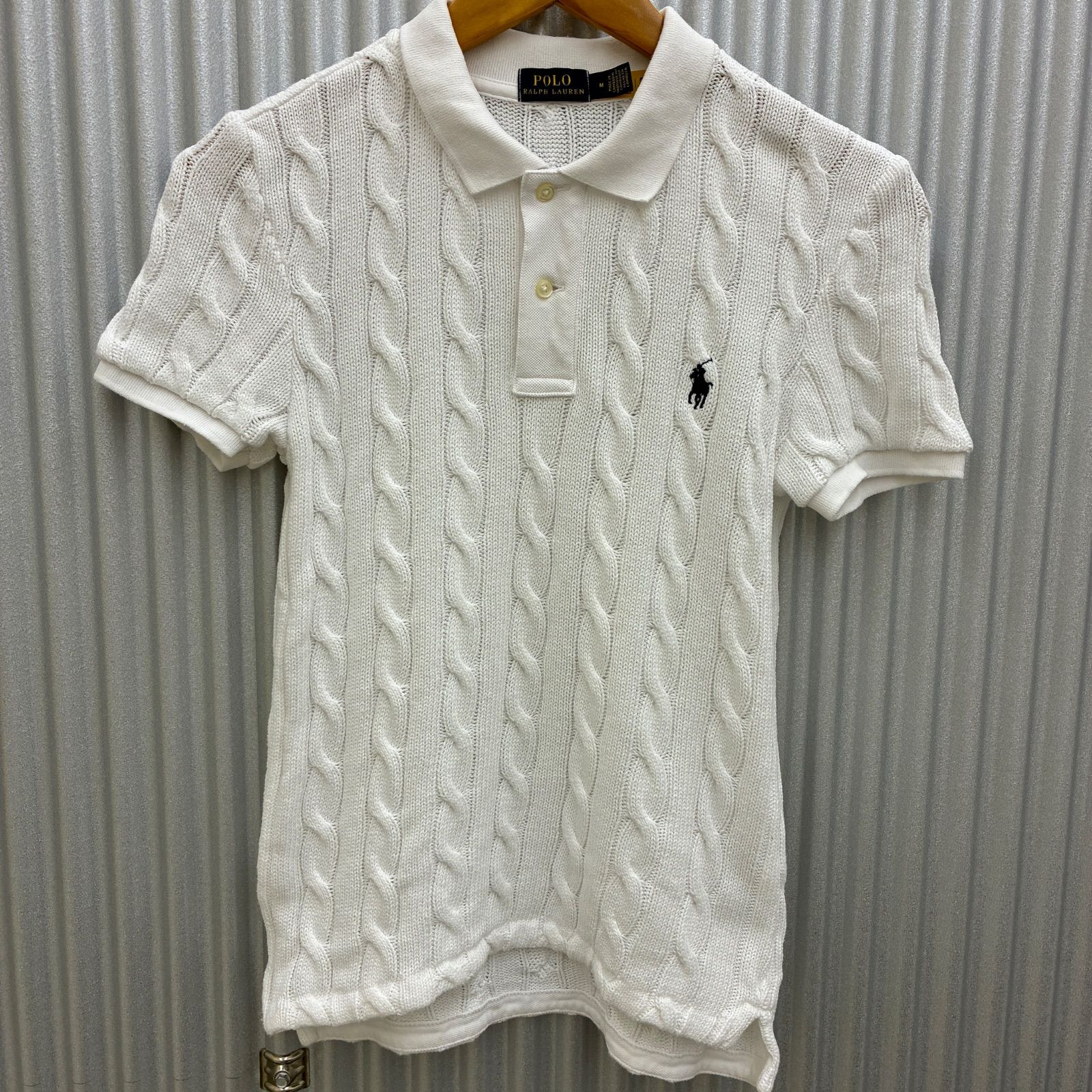 POLO Ralph Lauren ケーブルニット 半袖ポロシャツ 10,950円