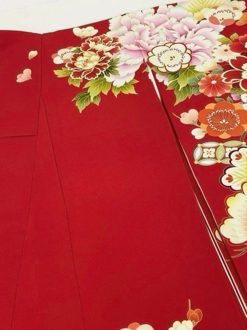 振袖 ラメ刺繍 金彩 ちりめん 牡丹 大輪 身丈161cm HKT206 - メルカリ