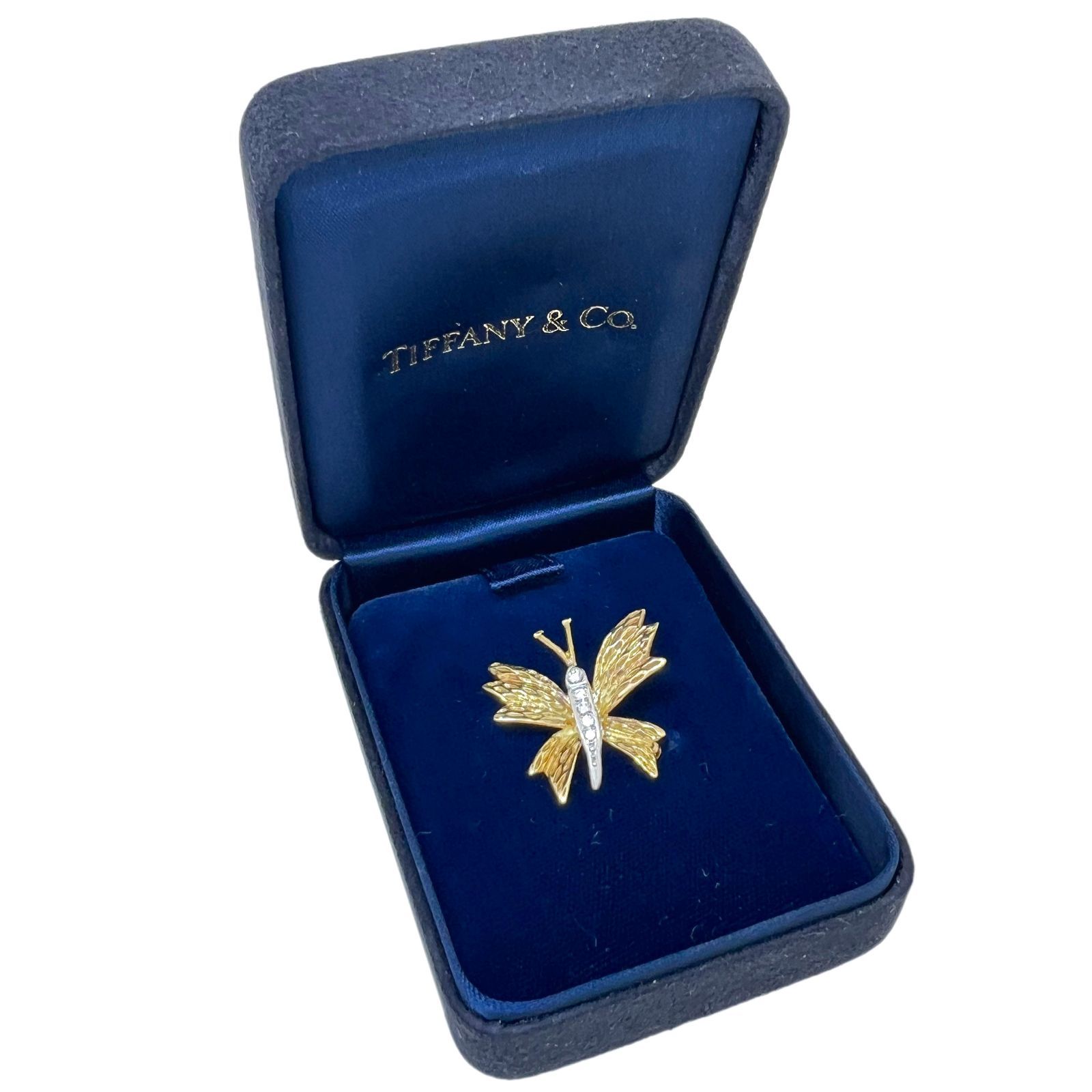 TIFFANY＆Co. ティファニー ブローチ バタフライ ダイヤ ヴィンテージ