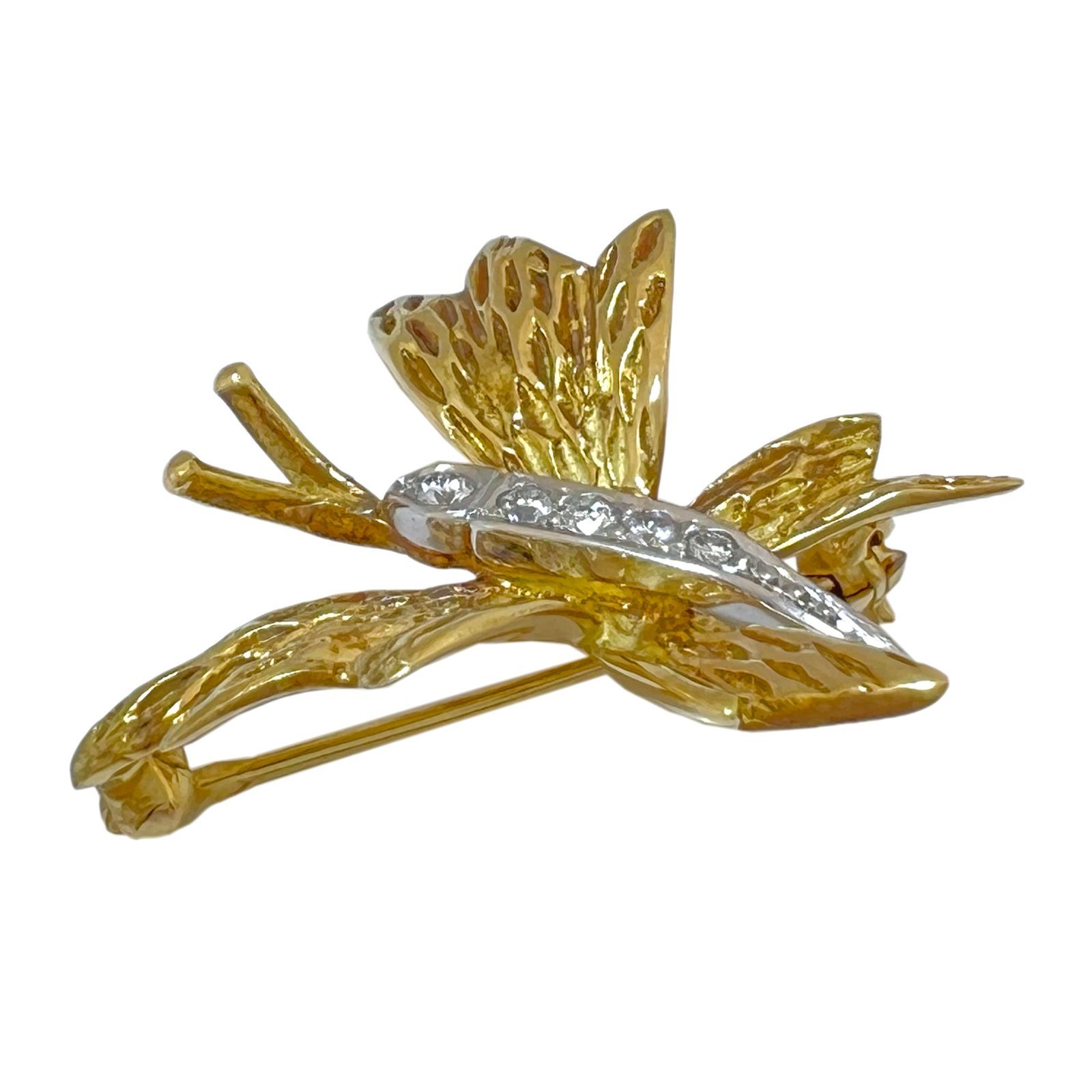 TIFFANY＆Co. ティファニー ブローチ バタフライ ダイヤ ヴィンテージ