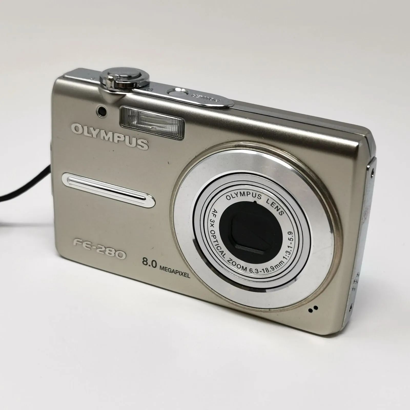 OLYMPUS FE-280 シルバー カメラ コンデジ SDカードなし 動作確認済み