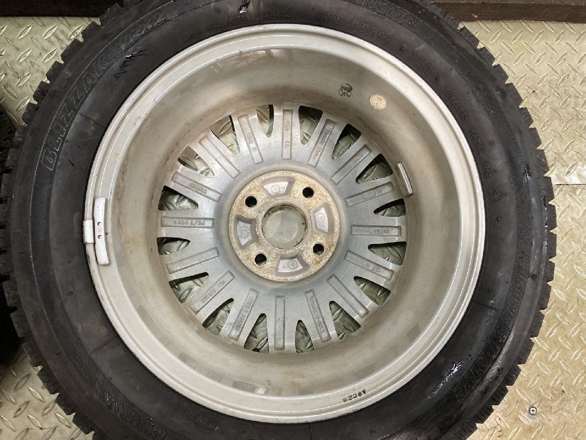 BS BLIZZAK VRX2 155/65R14】スタッドレス【HONDA モデューロ N-BOX