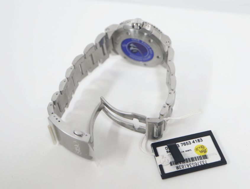 オリス ORIS アクイスデイト レッド 01 733 7653 4183 自動巻き グレー