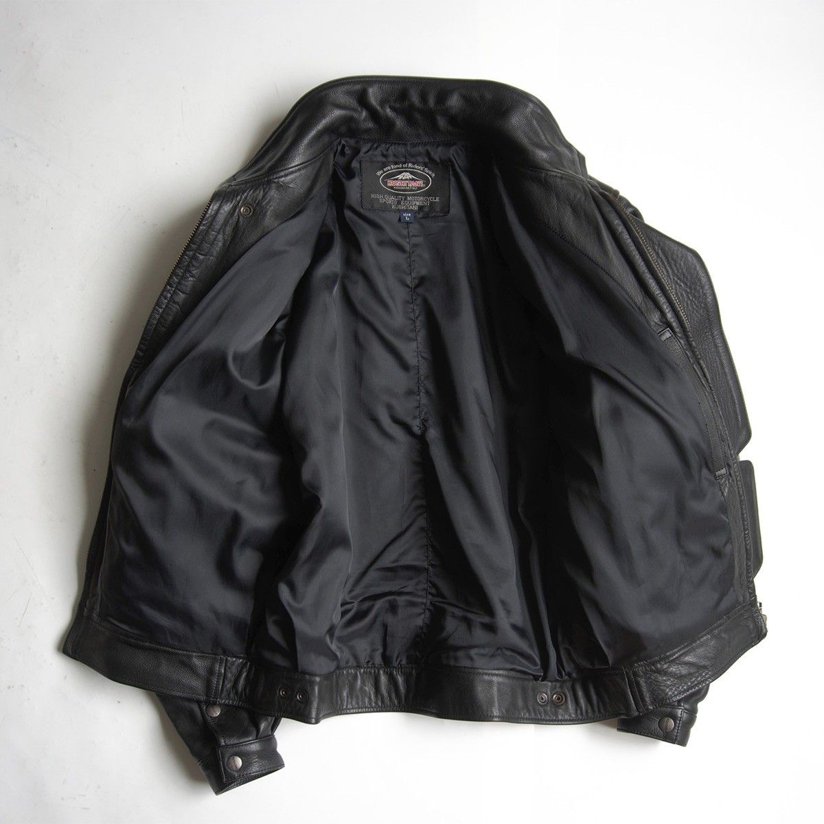 美品】KUSHITANI【レザー シングルライダース ジャケット】L ブラック