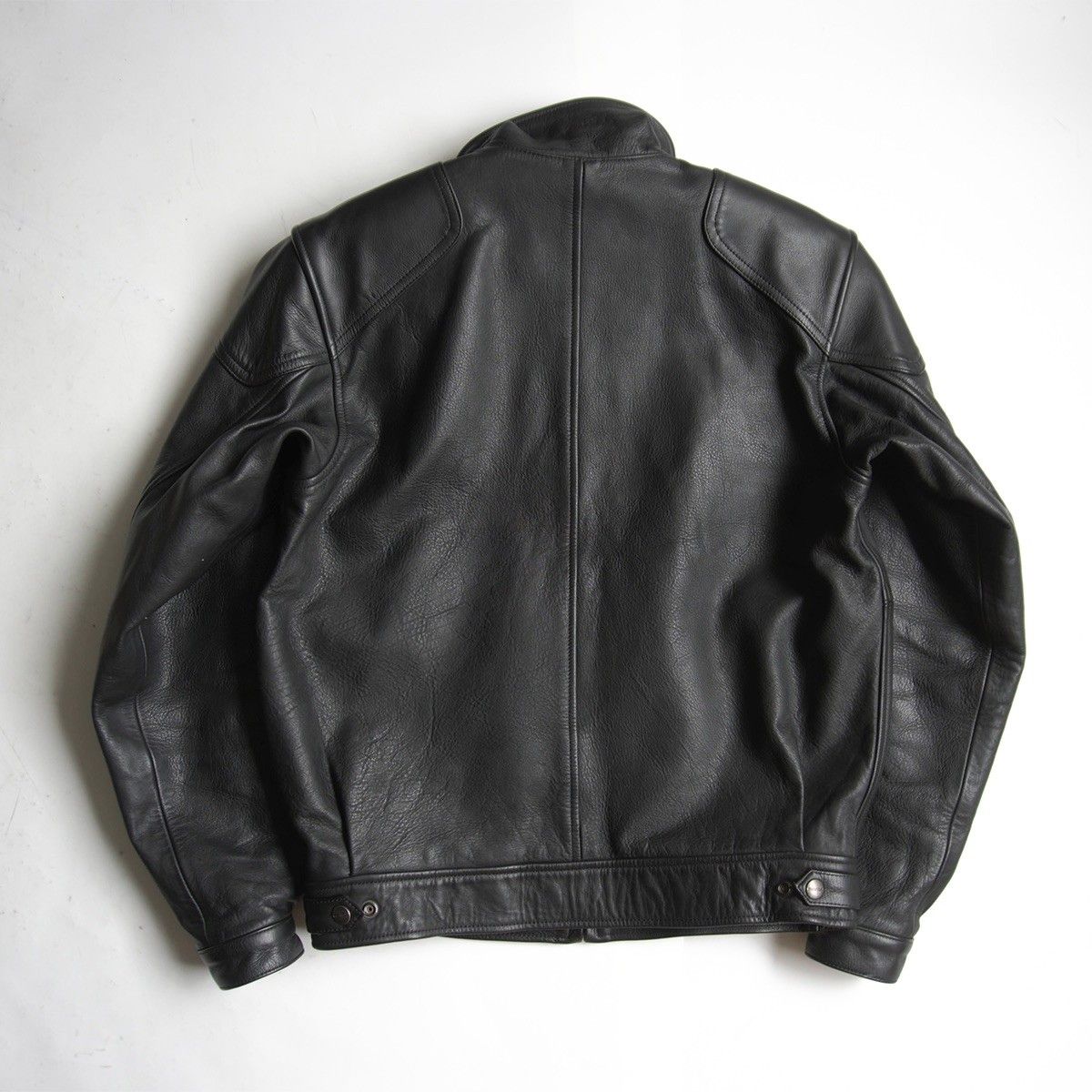 美品】KUSHITANI【レザー シングルライダース ジャケット】L ブラック