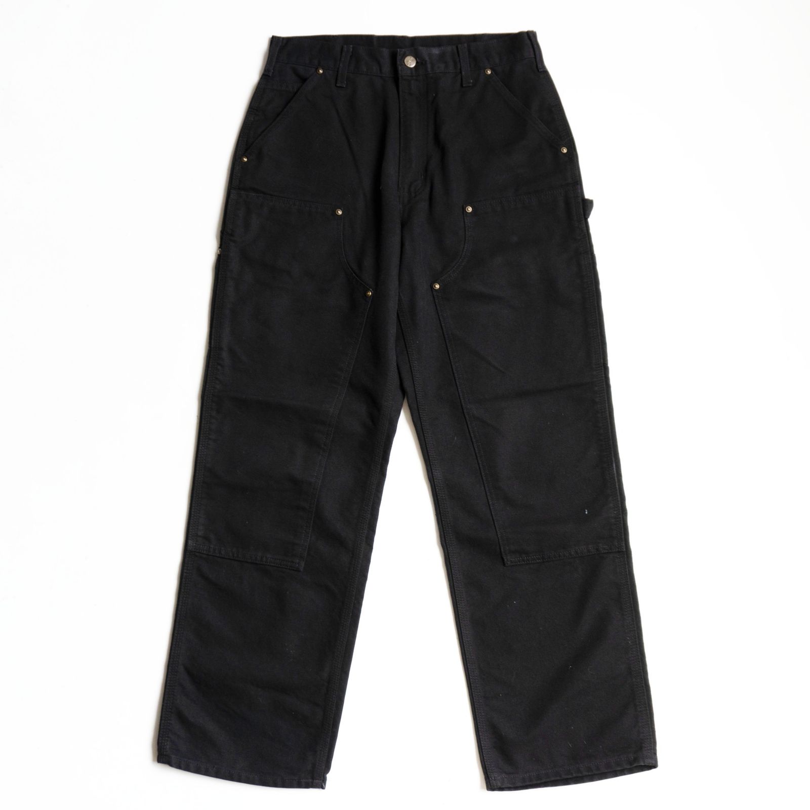美品】Carhartt【USA製 ダブルニー ペインターパンツ】32×30 ブラック