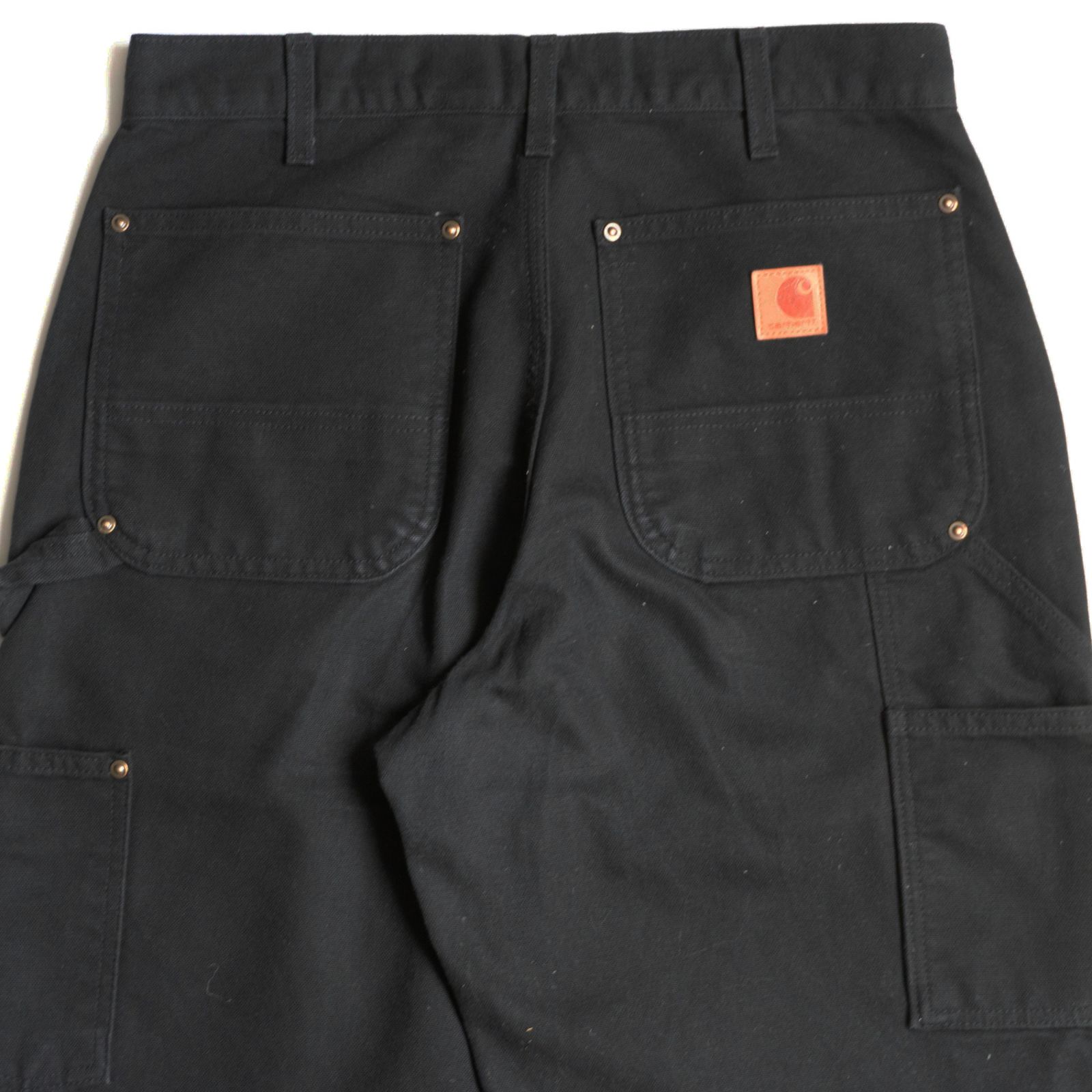 美品】Carhartt【USA製 ダブルニー ペインターパンツ】32×30 ブラック