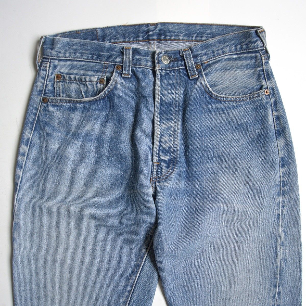 雰囲気抜群/80s】 LEVI'S 【501 赤耳 デニムパンツ】33×40 ボタン裏524