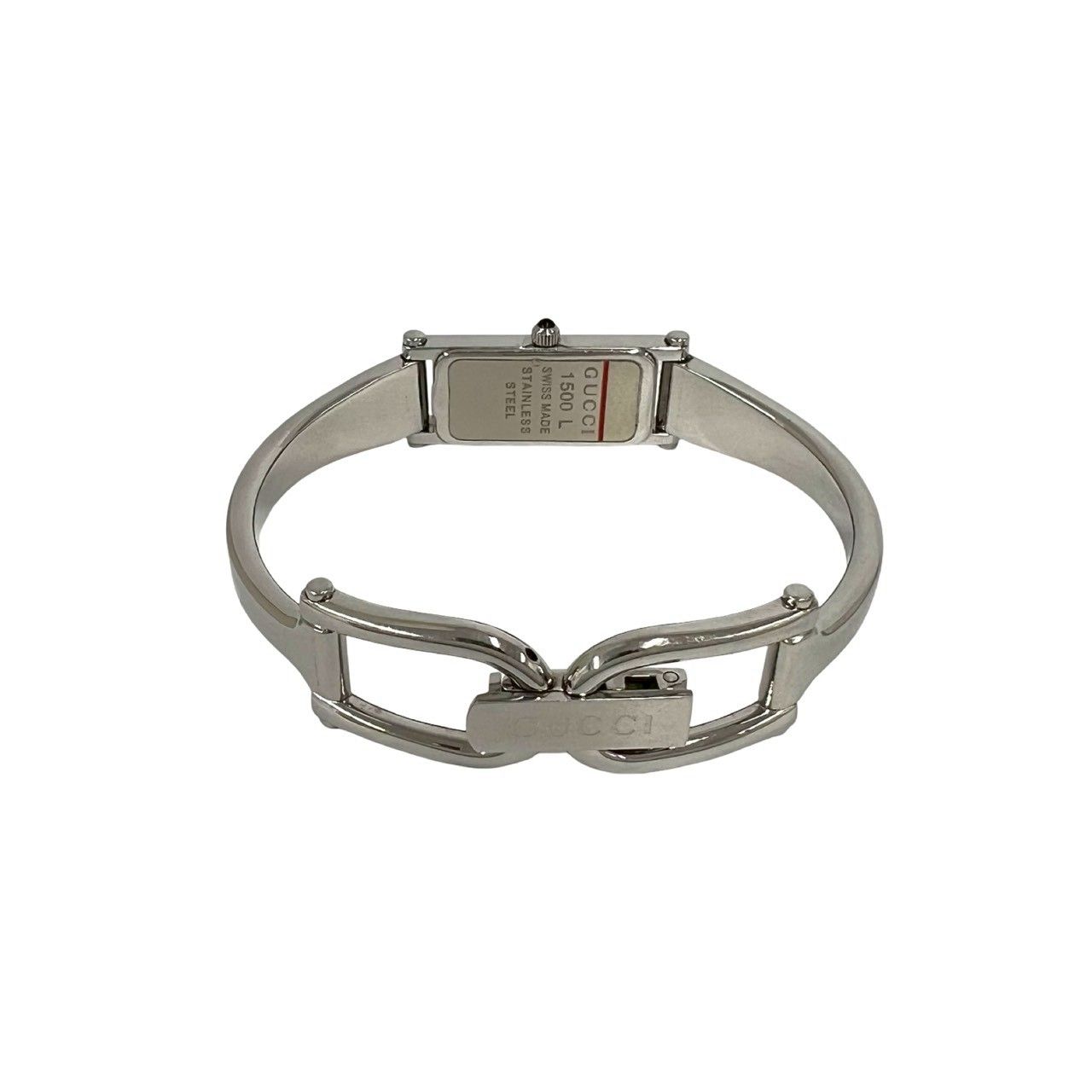GUCCI グッチ 腕時計 134.5 バングル シルバー レディース 稼働品 稼働品 極 美品 GUCCI グッチ 1500L バングルウォッチ ステンレス