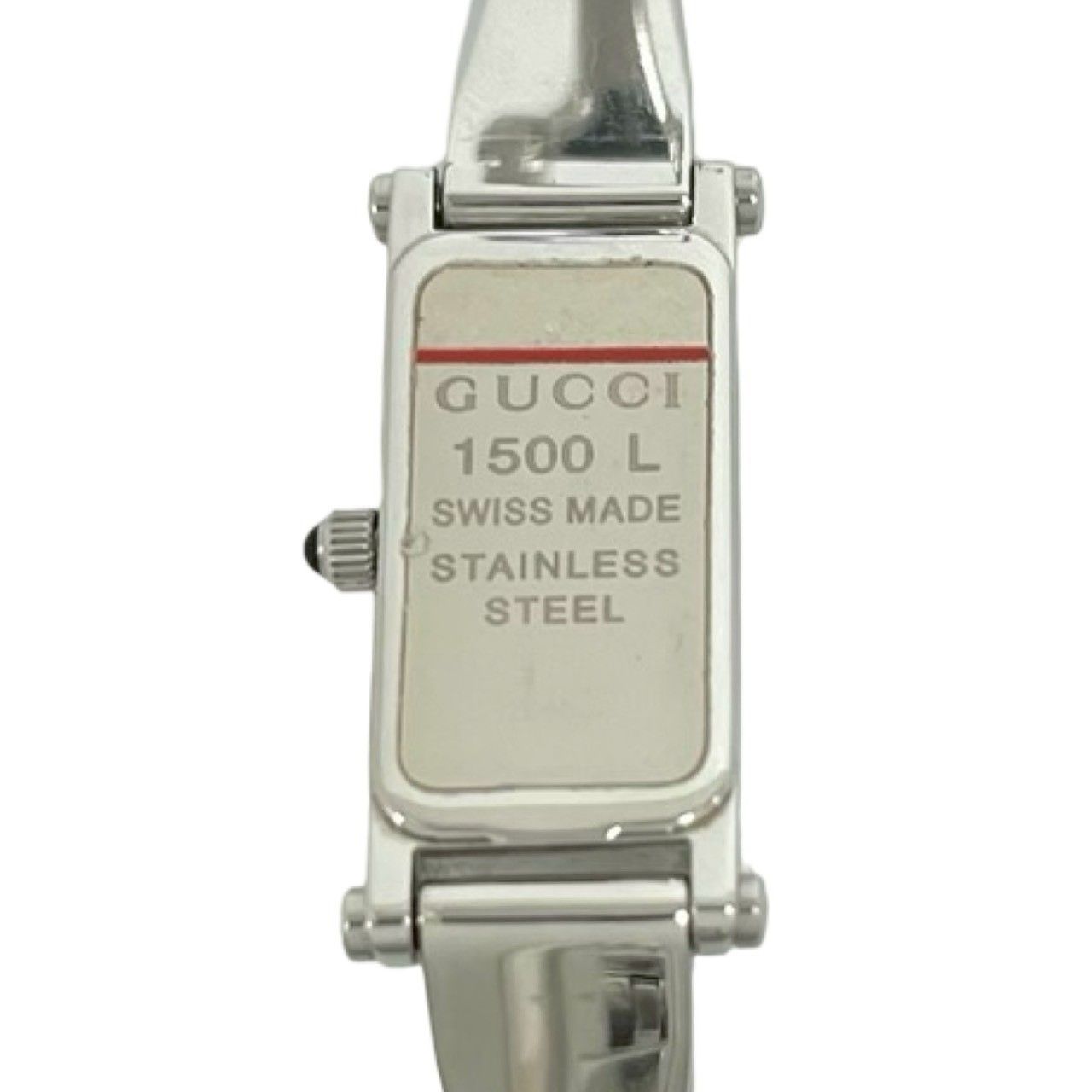 稼働品 極 美品 GUCCI グッチ 1500L バングルウォッチ ステンレス