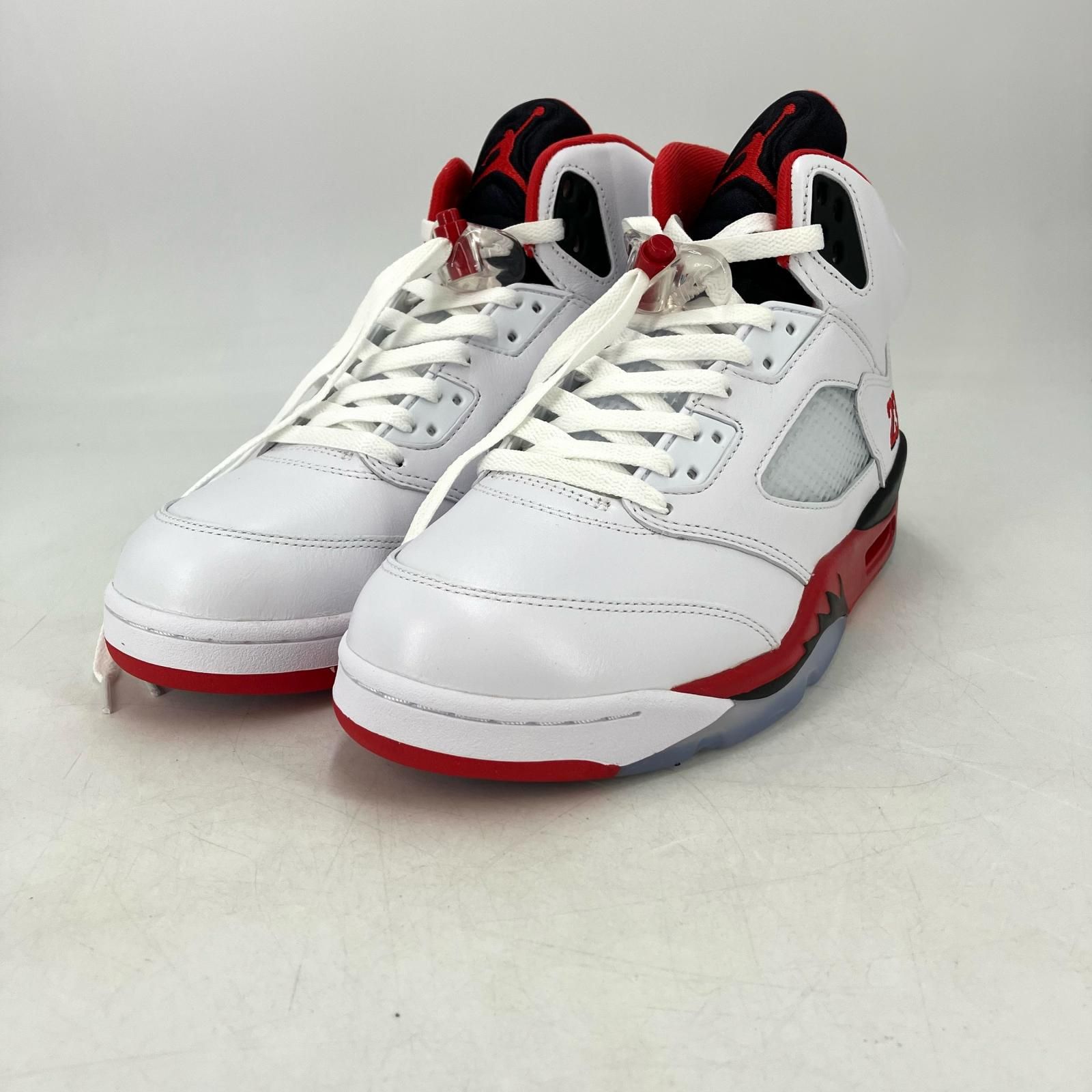 【イオン広店】 中古 NIKE AIR JORDAN | ナイキ　エアー　ジョーダン スニーカー Air Jordan 5 Retro OG　Fire Red/Black Tongue HQ7978-101 ホワイト 28cm 【126】 イオン広店】 中古 NIKE AIR JORDAN | ナイキ エアー ジョーダン