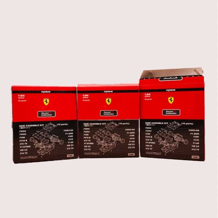 中古 京商 1/64 Ferrari F1 Collection 組み立てキット 3箱セット