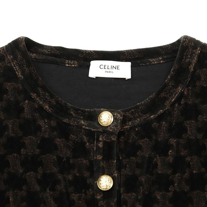 美品】CELINE セリーヌ ベロア セットアップ サイズ 36/S レディース