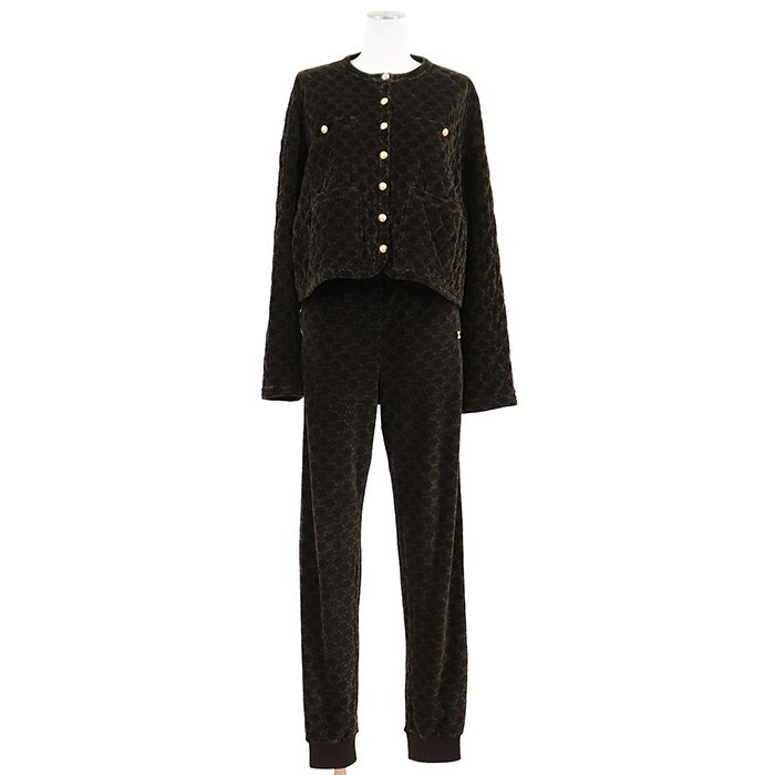 美品】CELINE セリーヌ ベロア セットアップ サイズ 36/S レディース