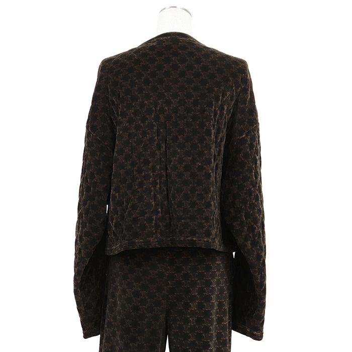 セリーヌ　レディース　ベロア　ジャケット 美品】CELINE セリーヌ ベロア セットアップ サイズ 36/S レディース