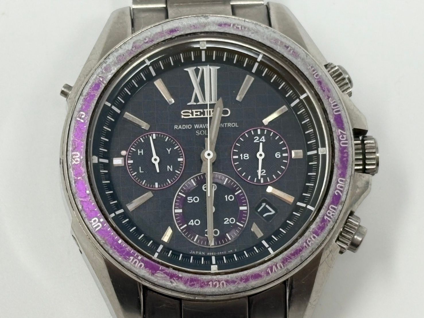 ◇【動作× ジャンク】SEIKO セイコー 腕時計 8B82-0AJ0 クロノグラフ