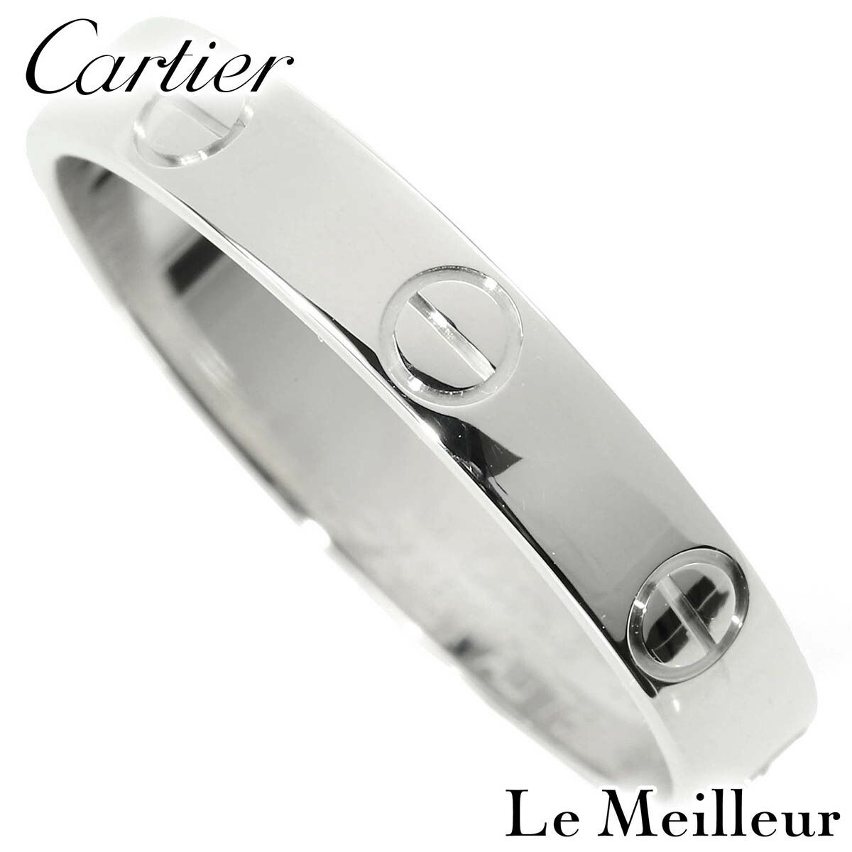 新品仕上済】 Cartier ラブ ホワイトゴールド K18WG リング スモール