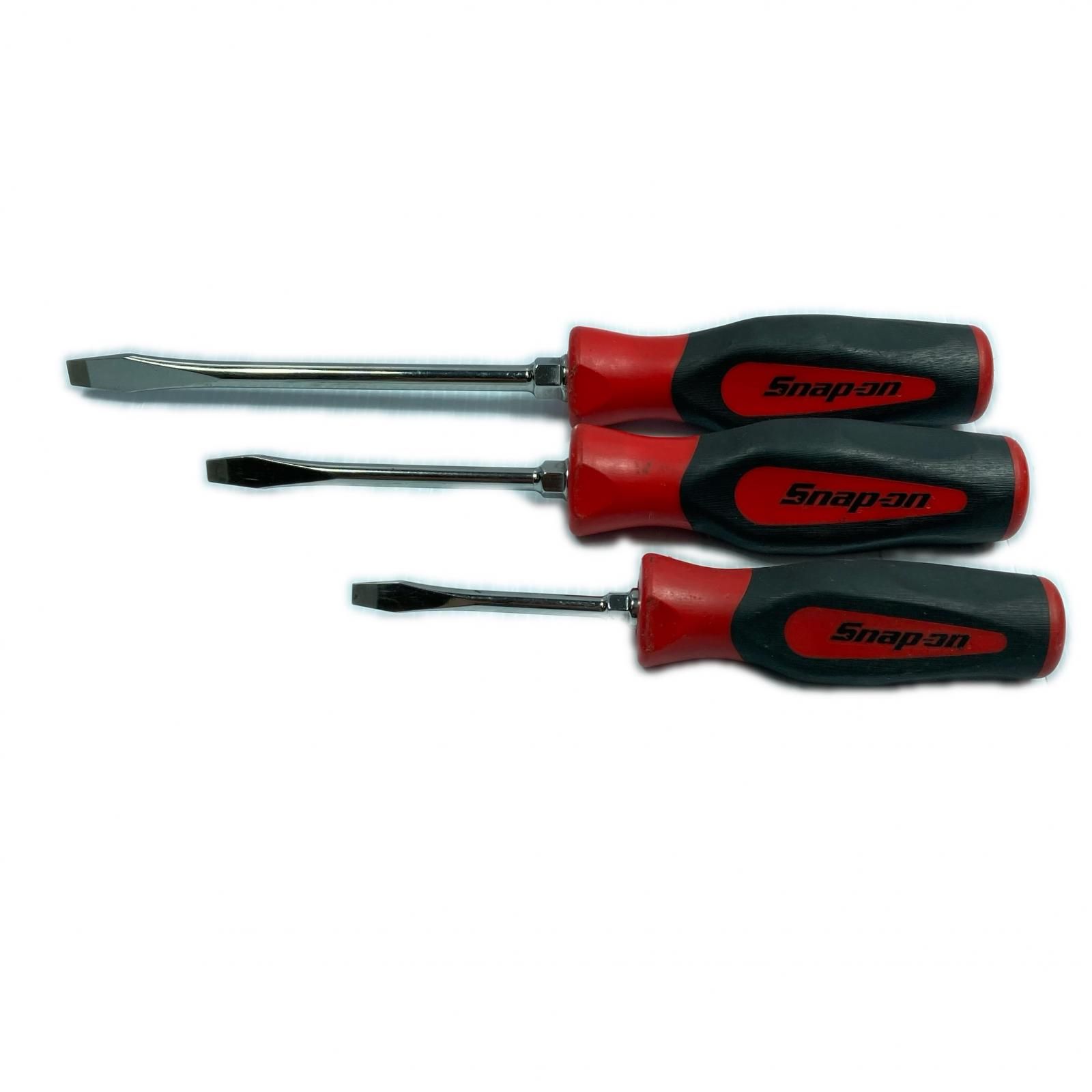 Snap-on スナップオン マイナスドライバー 3本セット SGD2B/SGD6B/SGD4B ブラック×レッド