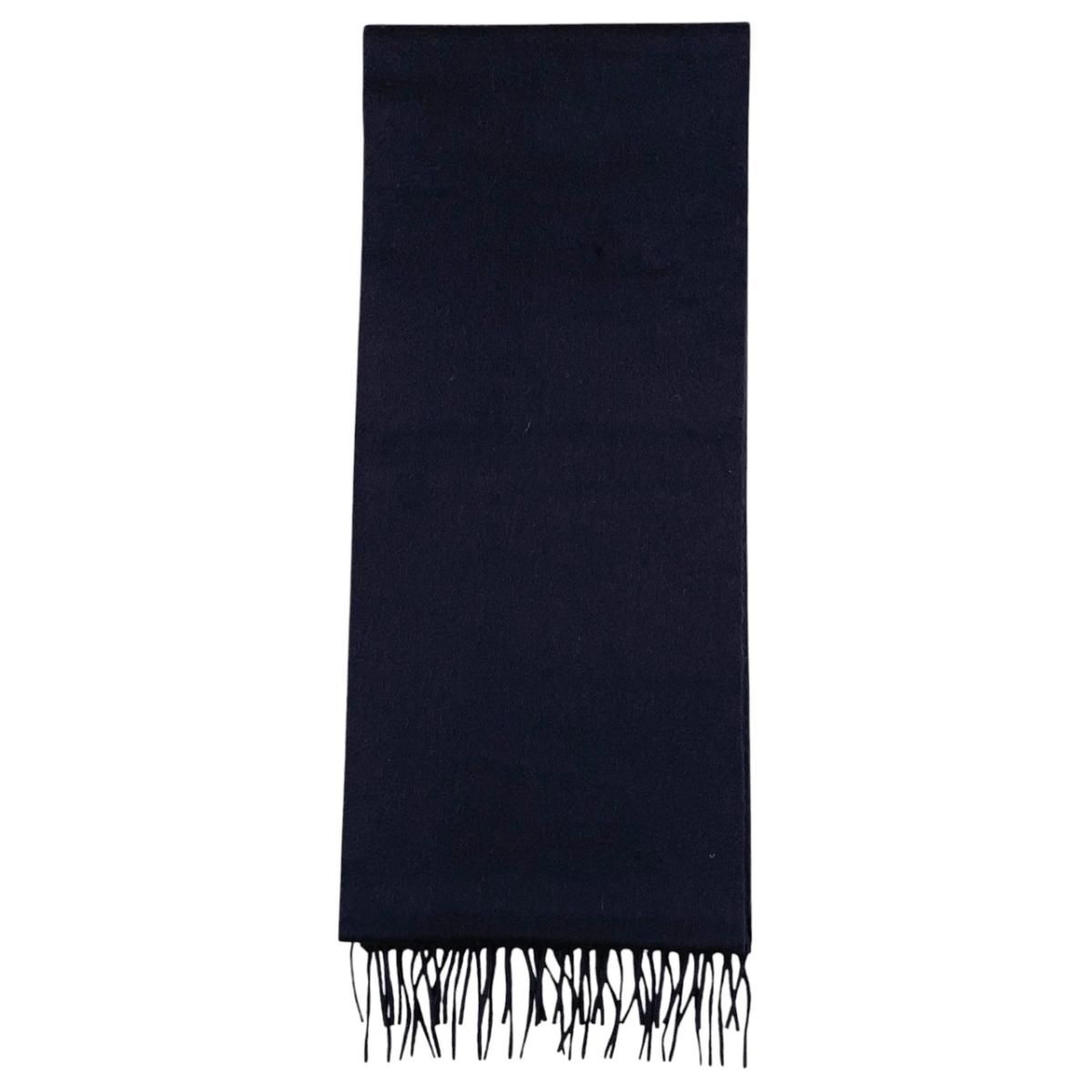 ☆ボッテガヴェネタ マフラー ロゴ 443857 3V201 カシミヤ ネイビー