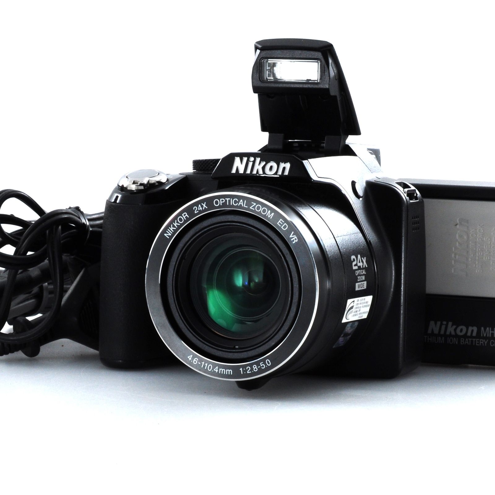 【美品/動作確認済】Nikon Coolpix P90 充電器バッテリー付 ニコン】Nikon COOLPIX P90 デジタルカメラ +バッテリー +充電器 #T395