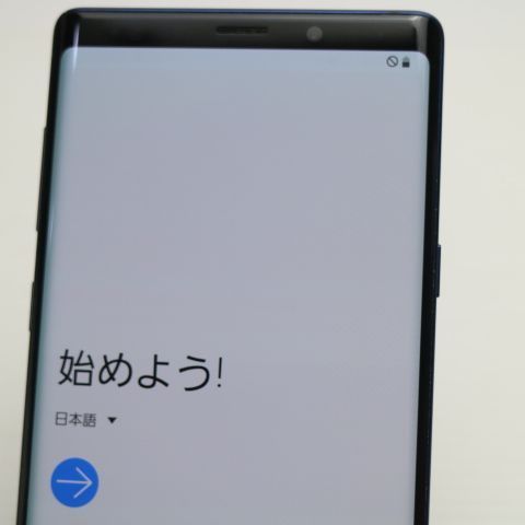 美品 SCV40 Galaxy Note9 オーシャンブルー スマホ 本体 白ロム 土日祝