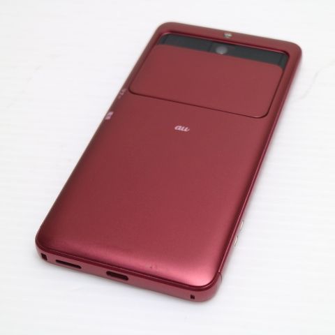 超美品 KYV43 BASIO3 レッド スマホ 即日発送 スマホ 白ロム au