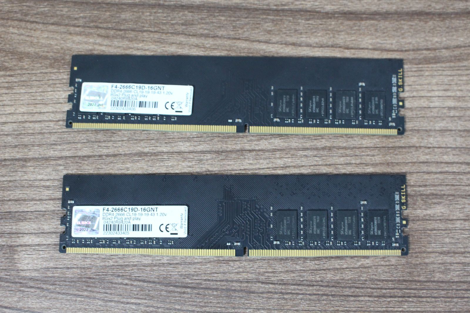 GSKILL DDR4-2666 8GBx2枚 ジャンク - メルカリ