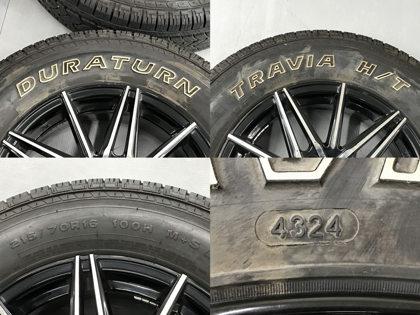 ◎デリカD:5外し バリ溝 ホワイトレター 215/70R16 ホイール良品 16inc
