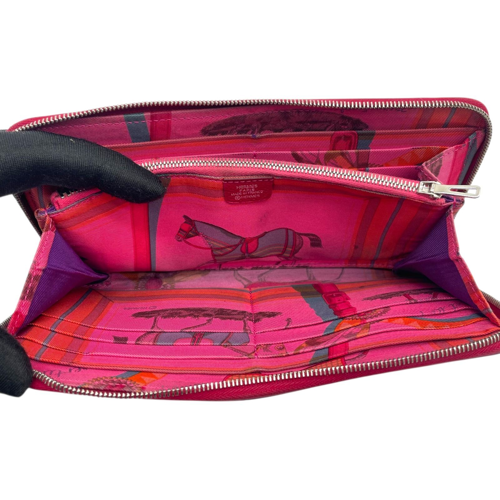 HERMES エルメス アザップロング シルクイン □N 刻印 ラウンド