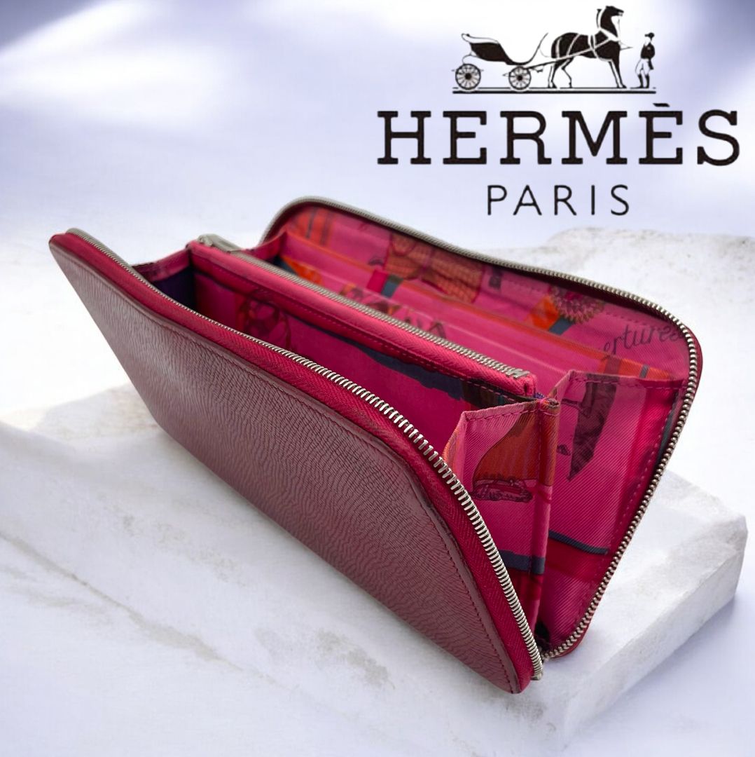 HERMES エルメス アザップロング シルクイン □N 刻印 ラウンド