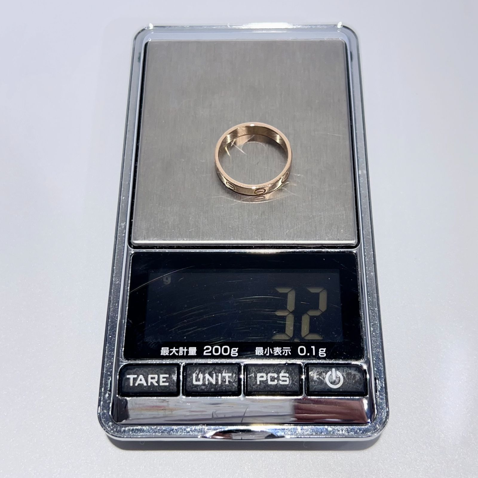 Cartier カルティエ K18PG 750 ミニラブリング スモールモデル