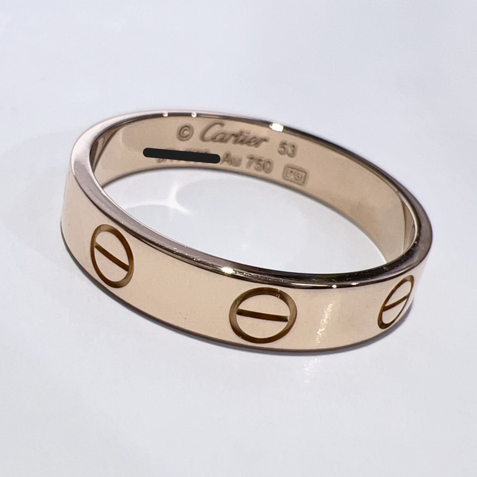 Cartier カルティエ K18PG 750 ミニラブリング スモールモデル