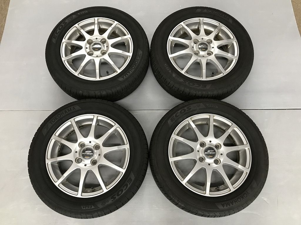◎ハスラー外し品 すぐ使えます バリ溝 国産 YOKOHAMA 165/65R14 軽量