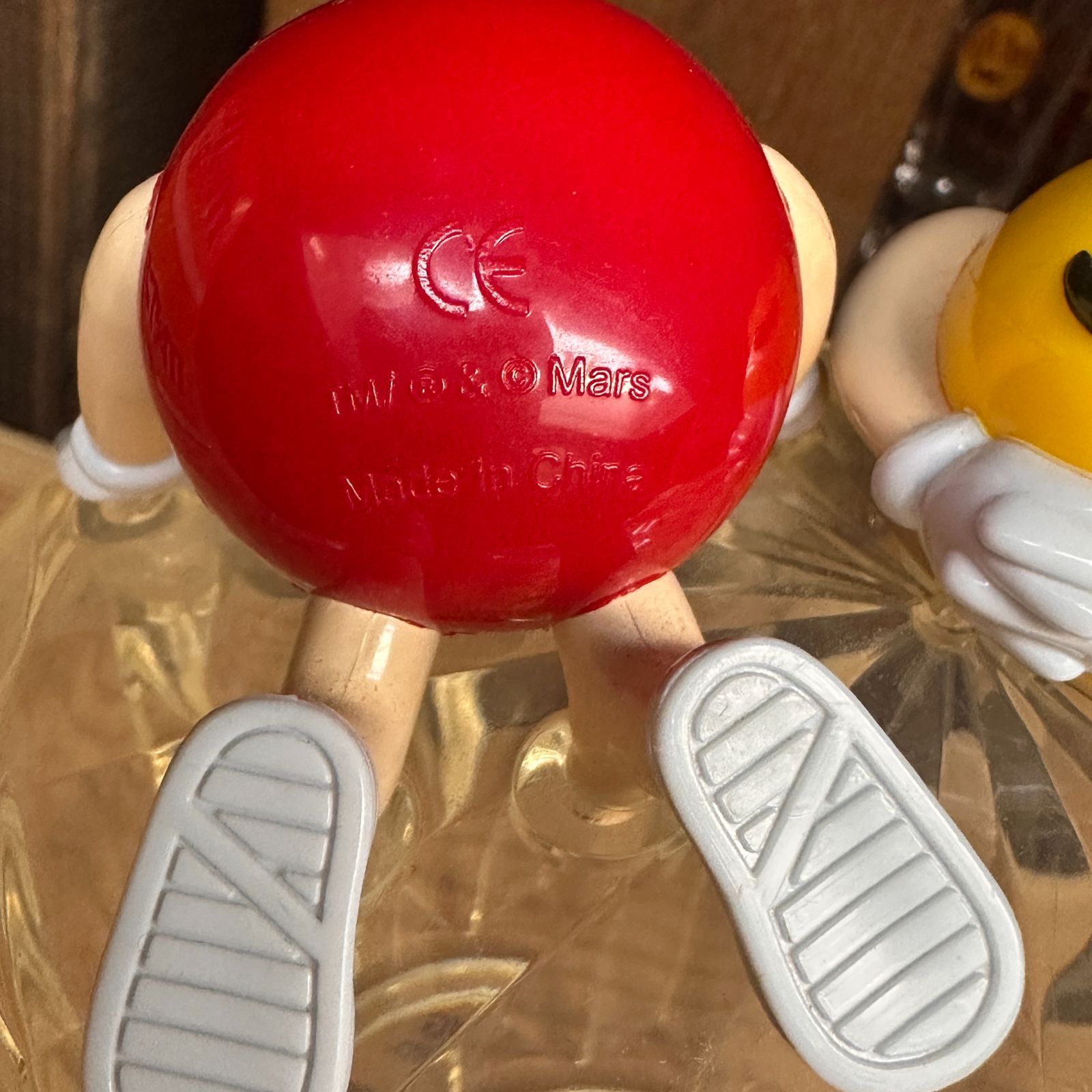 1990s m&m'sキャンディディッシュ 蓋付きクリアボウル