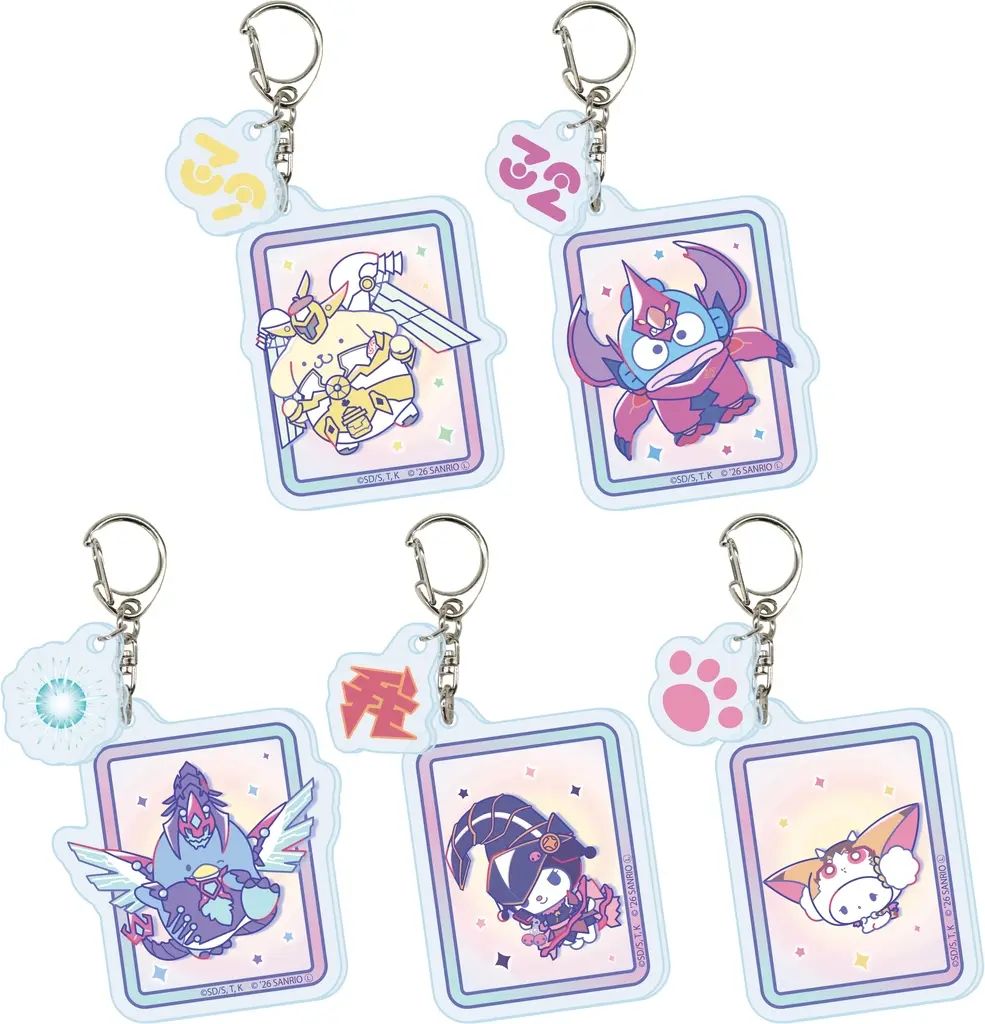 新品】キーホルダー 【BOX】遊☆戯☆王ZEXAL×サンリオキャラクターズ