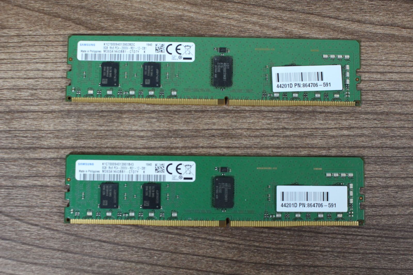SAMSUNG DDR4-2666 8GBx2枚 ジャンク - メルカリ