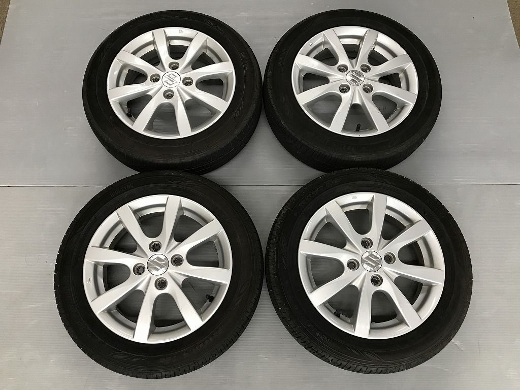 ◎スズキ軽用 バリ溝 24年製 DUNLOP 155/65R14 純正 小傷 良品 14inc