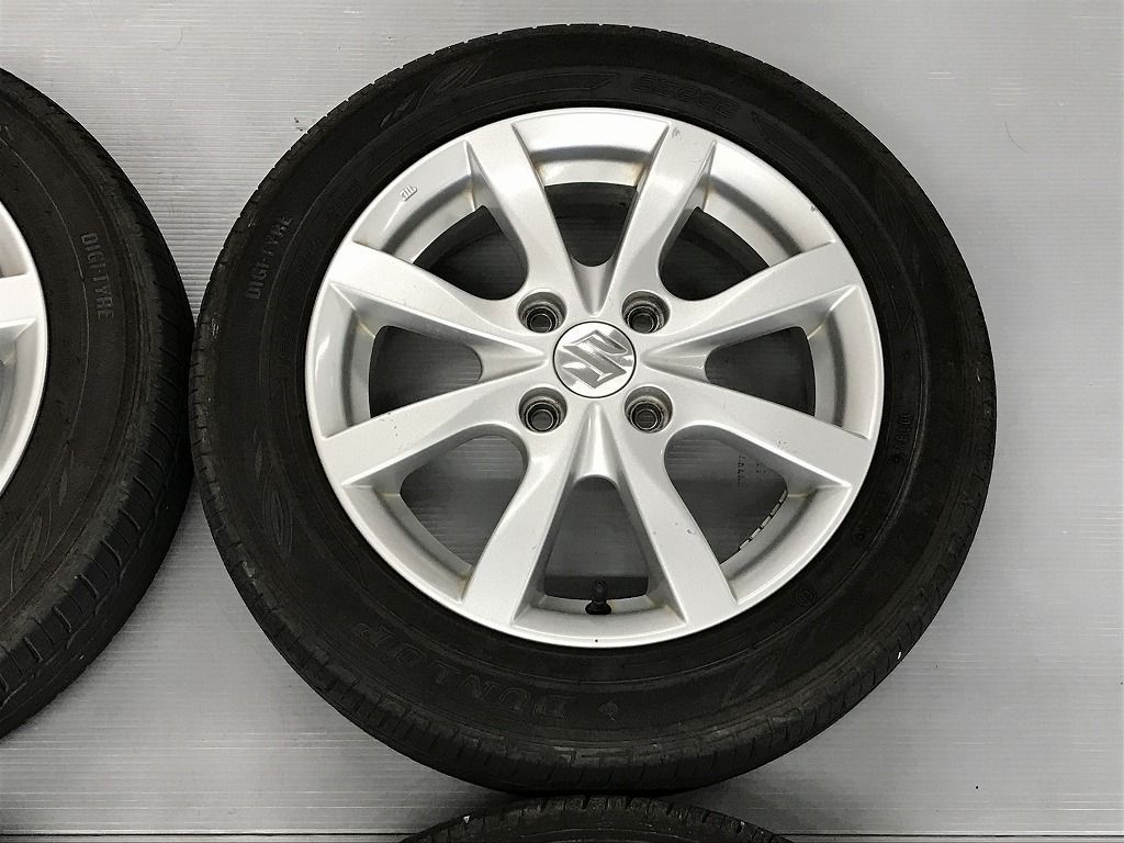 ◎スズキ軽用 バリ溝 24年製 DUNLOP 155/65R14 純正 小傷 良品 14inc 
