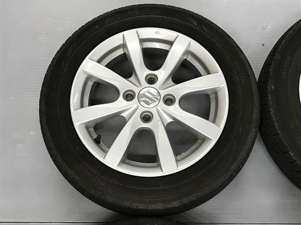 ◎スズキ軽用 バリ溝 24年製 DUNLOP 155/65R14 純正 小傷 良品 14inc