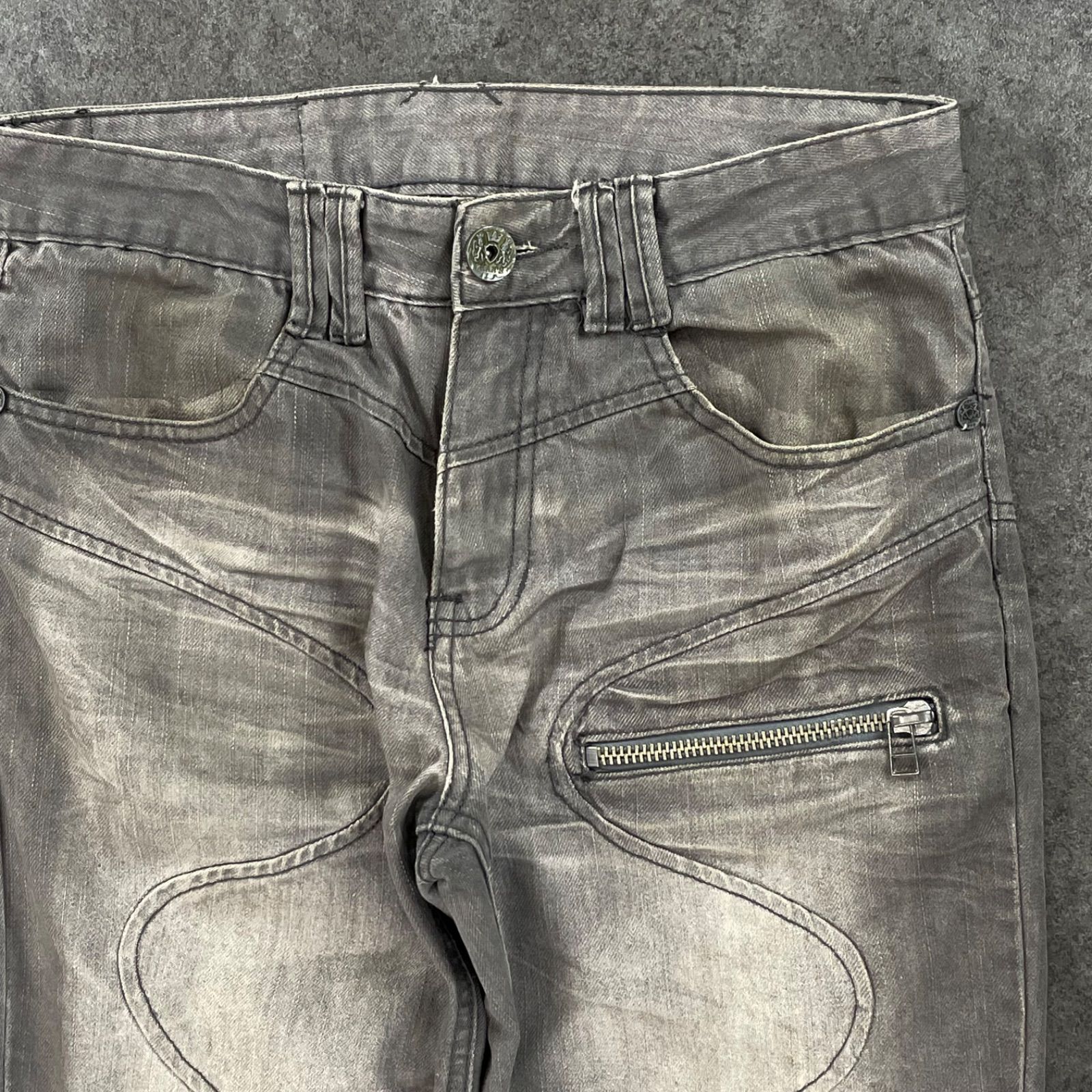 ZEROSAIL ZHAN'S JEANS archive Y2K お兄系 グレーデニム ジーンズ