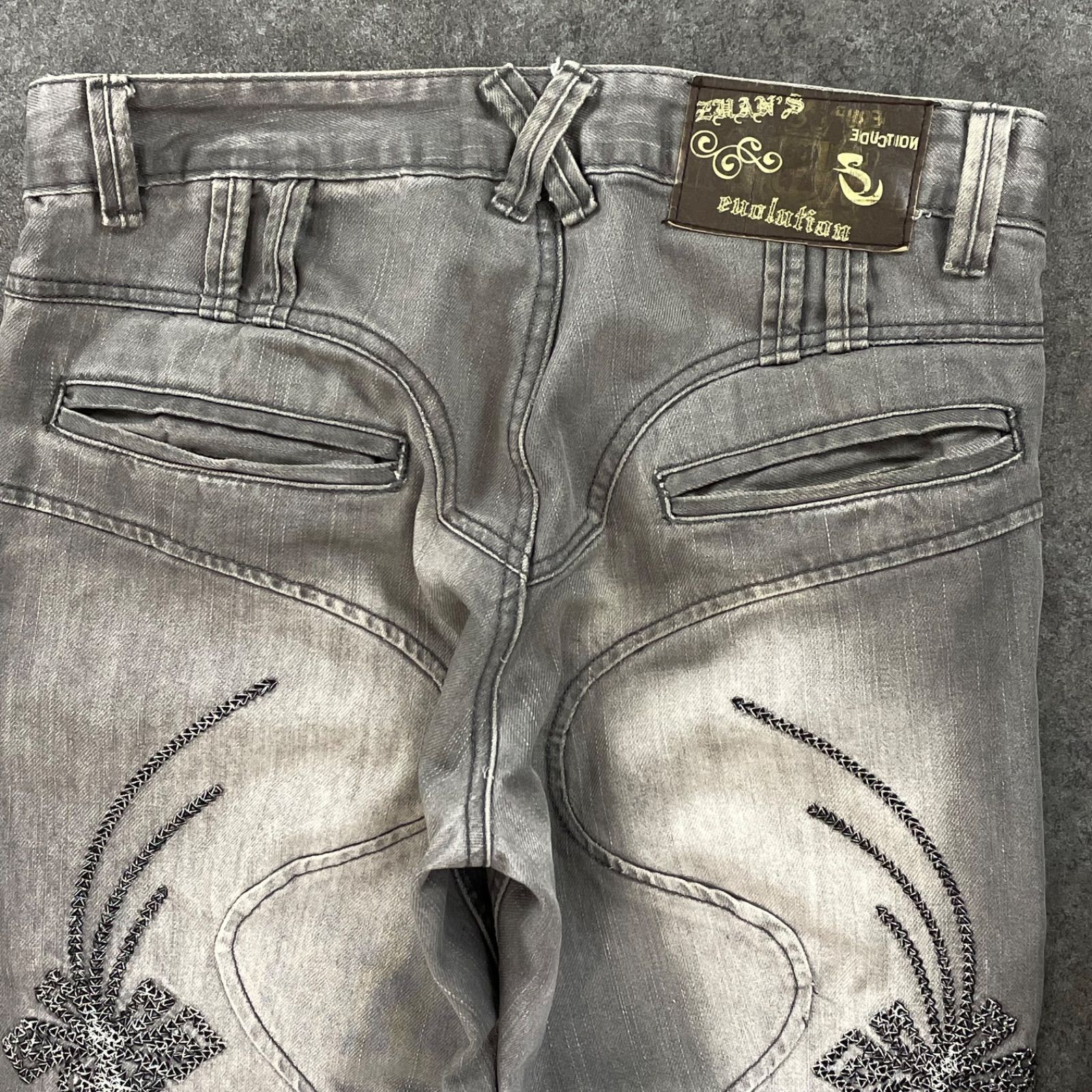 ZEROSAIL ZHAN'S JEANS archive Y2K お兄系 グレーデニム ジーンズ
