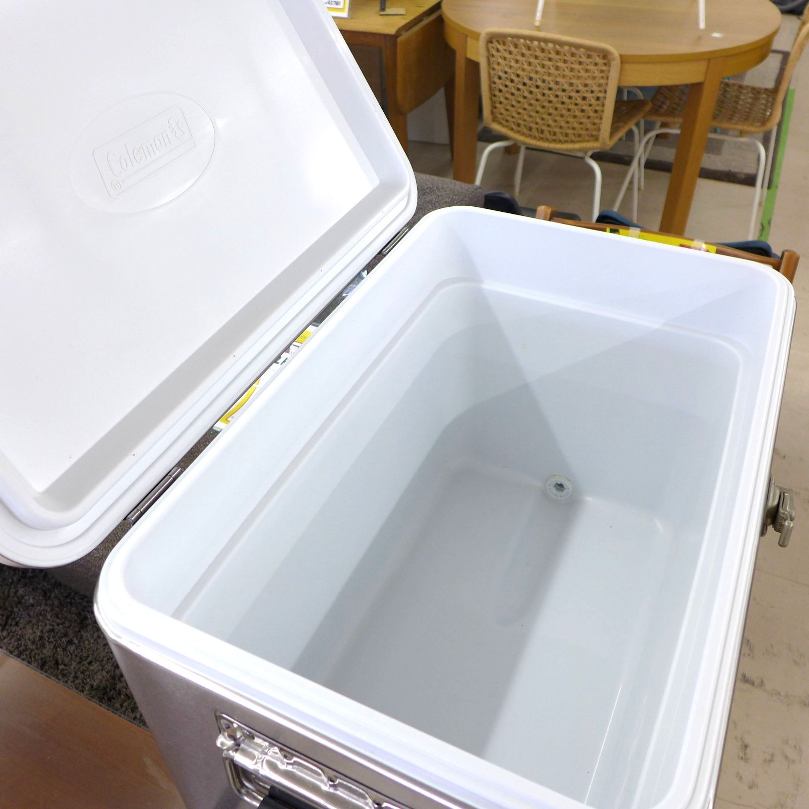中古品 コールマン クーラーボックス ステンレススチールクーラー 公田 