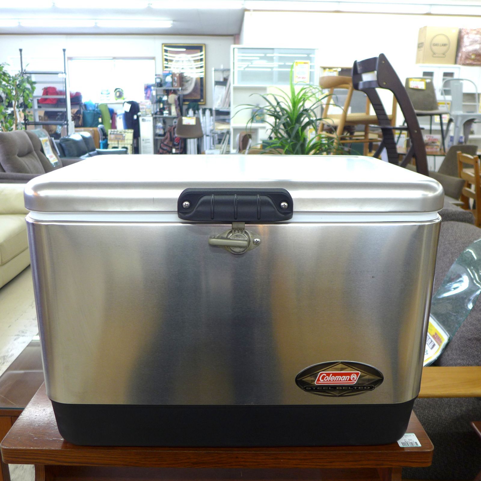 中古品 コールマン クーラーボックス ステンレススチールクーラー 公田 