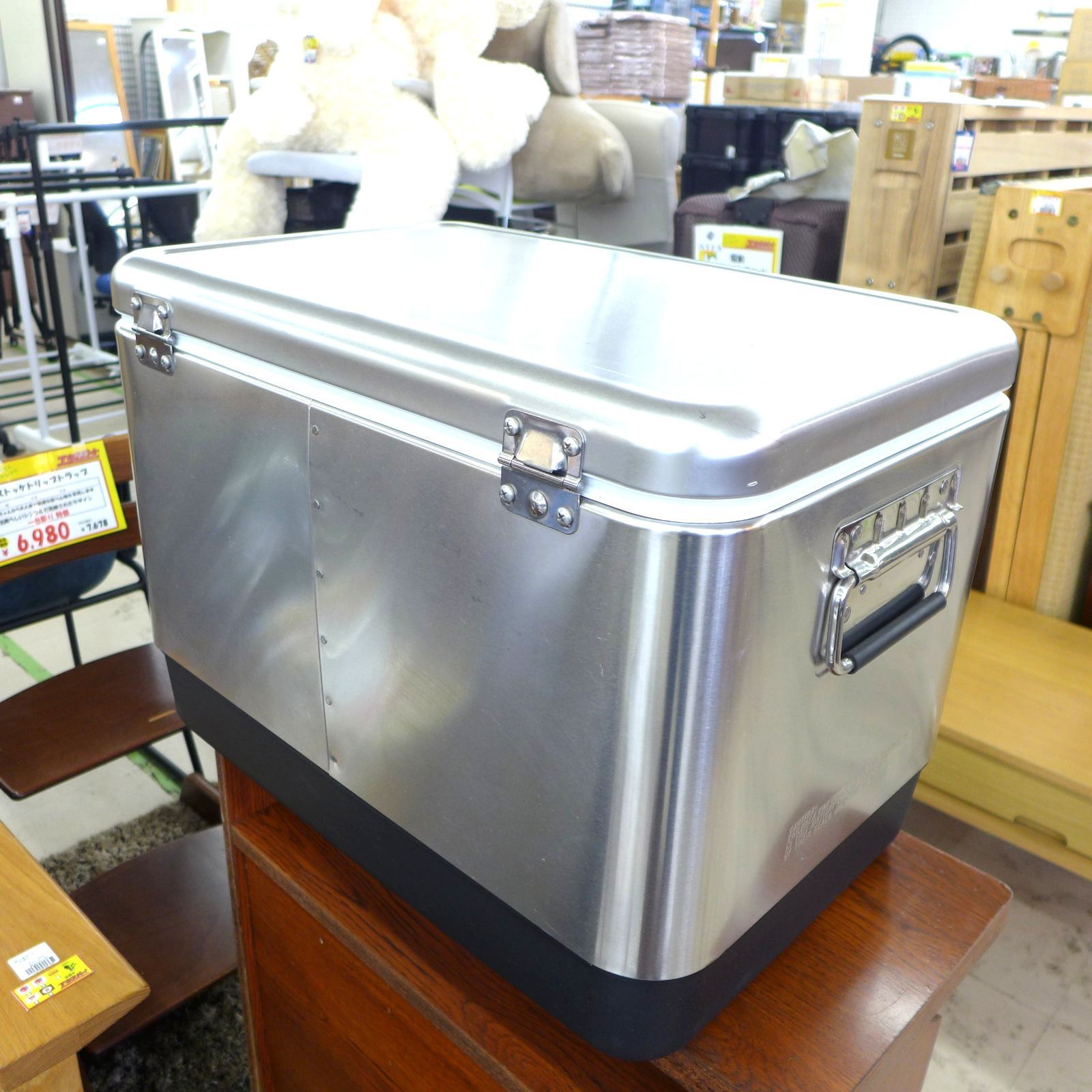 中古品 コールマン クーラーボックス ステンレススチールクーラー 公田 