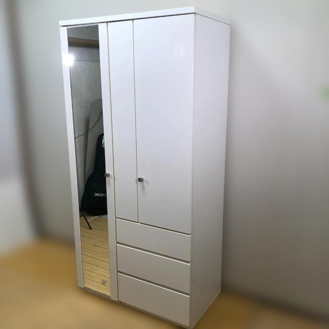 ニトリ QUESS 100MT WH クエス100 マルチタンス ワードローブ ミラー