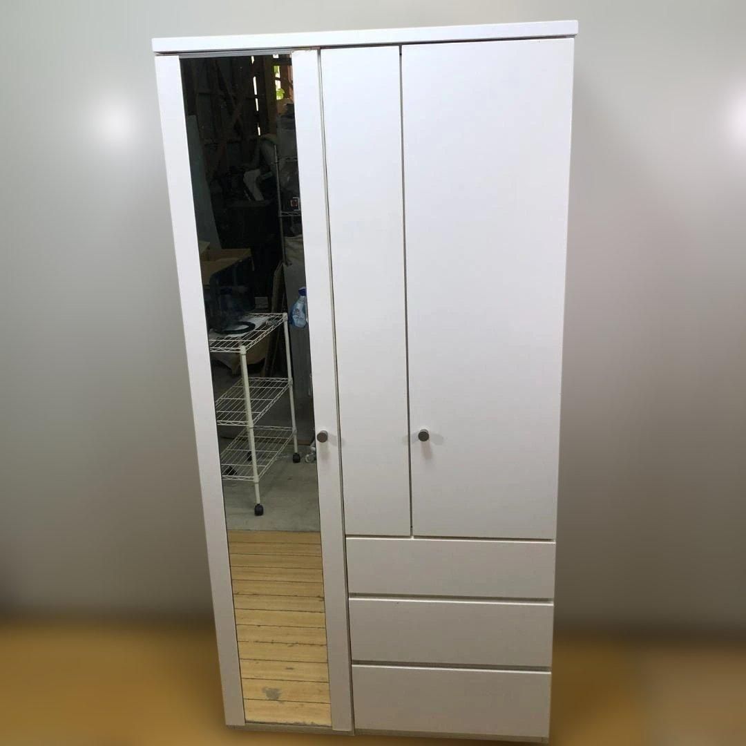 ニトリ QUESS 100MT WH クエス100 マルチタンス ワードローブ ミラー 