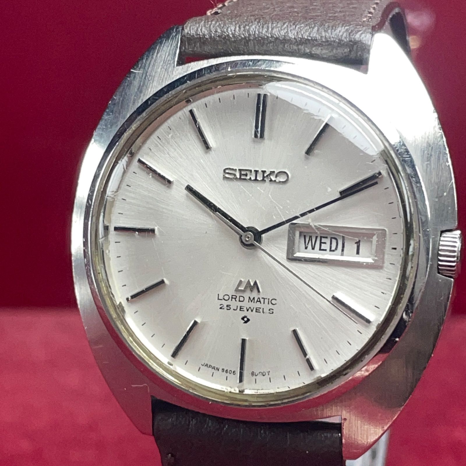 激レア【1970年代】セイコー ロードマチック 25石 デイデイト 時計 メンズ OH済 SEIKO セイコー ロードマチック 1970年製 自動巻 25石 LM