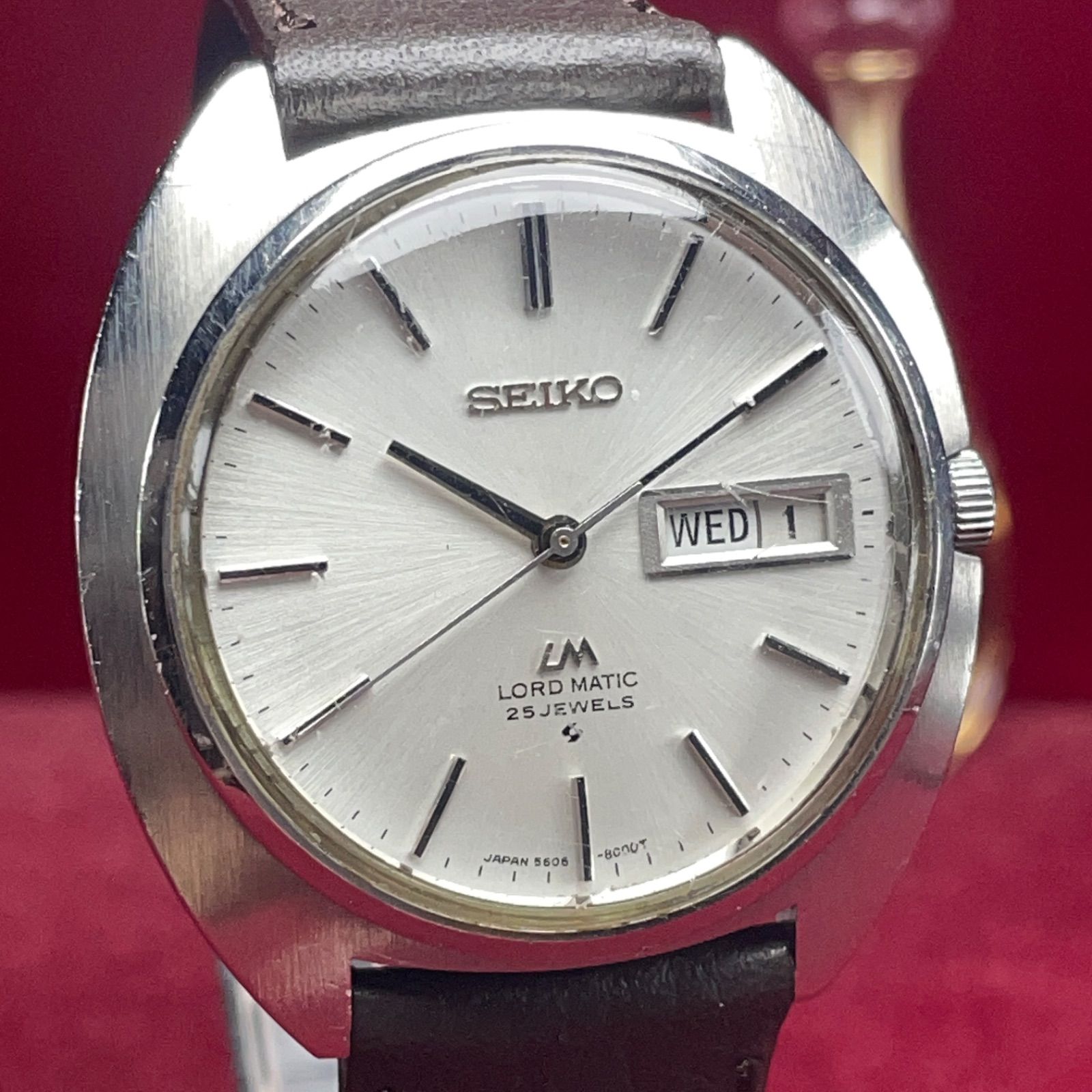 激レア【1970年代】セイコー ロードマチック 25石 デイデイト 時計 メンズ OH済 SEIKO セイコー ロードマチック 1970年製 自動巻 25石 LM