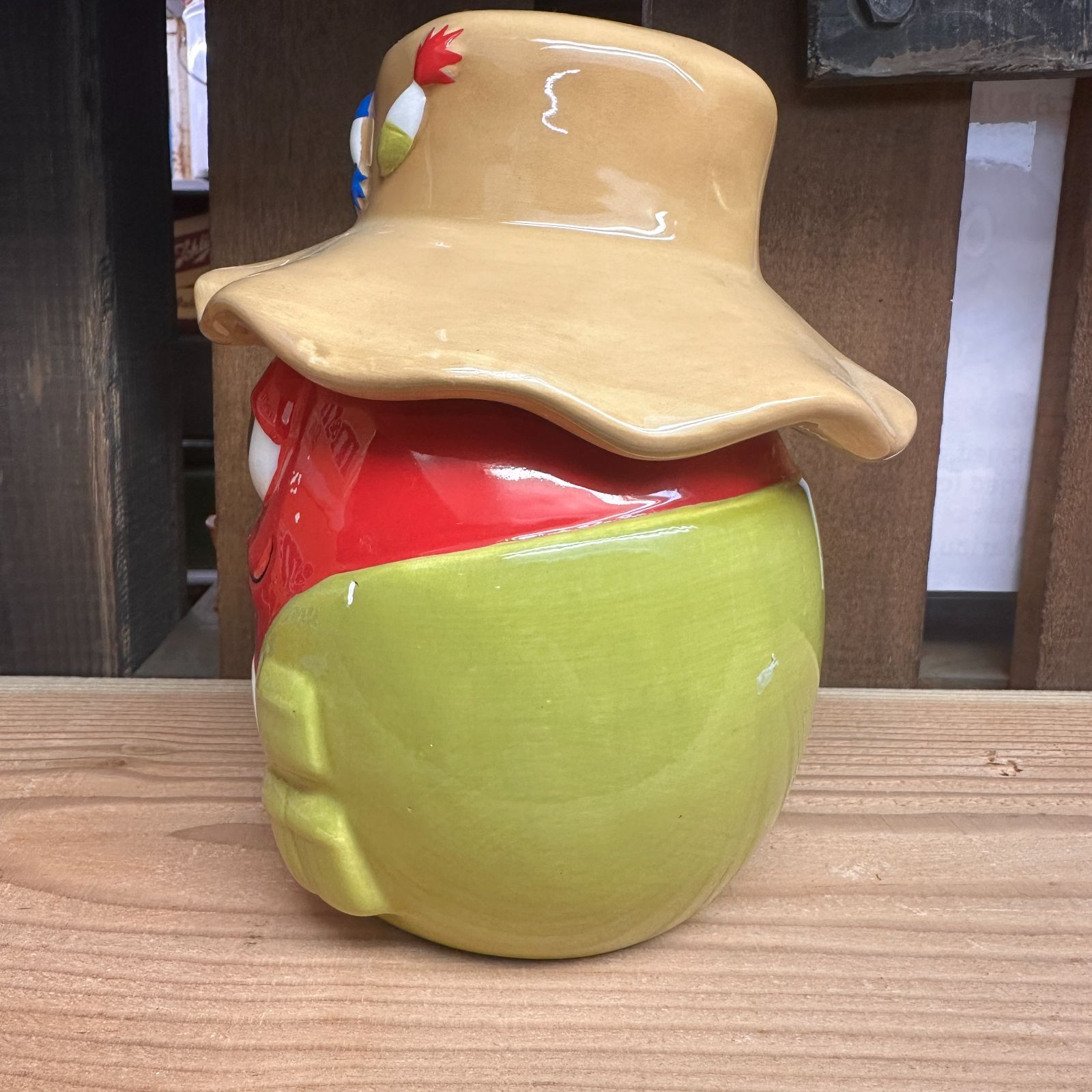 超希少・箱付きデッドストックM&M's エムアンドエムズ 陶器製 クッキージャー 2003-04 Mars社公認 ギャラリー社製 m&m's 陶器製 クッキージャー